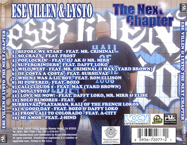 Ese Villen & Lysto - The Next Chapter Chicano Rap